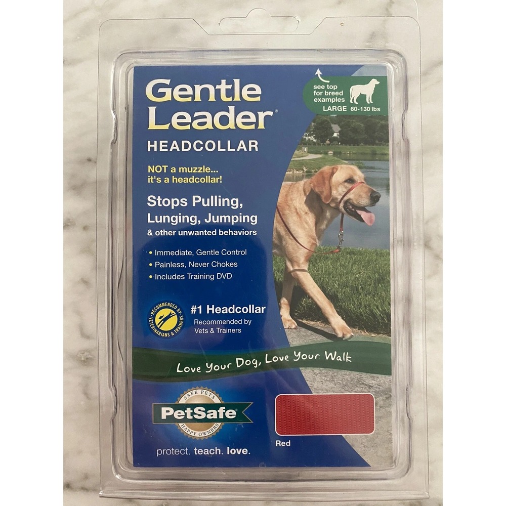 PetSafe GENTLE LEADER Quick Release NO PULL Dog HeadCollar Size Large 60-130 LBS